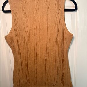 Elegant Tan Sleeveless Tank Top